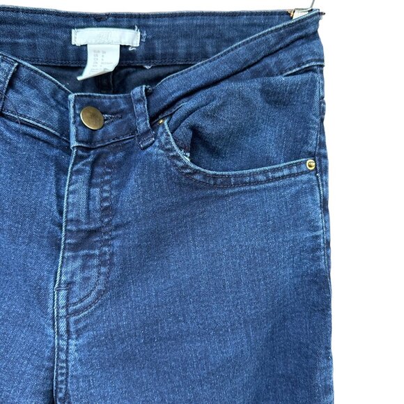 H&M Dark Blue Skinny Mid Rise Stretch Jeans Size 4 - Picture 4 of 11